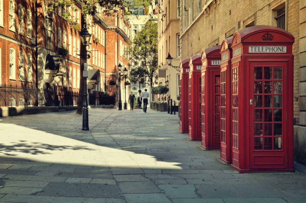 The red phone box is one of the most iconic symbols of Britain, and London has the majority of them. 