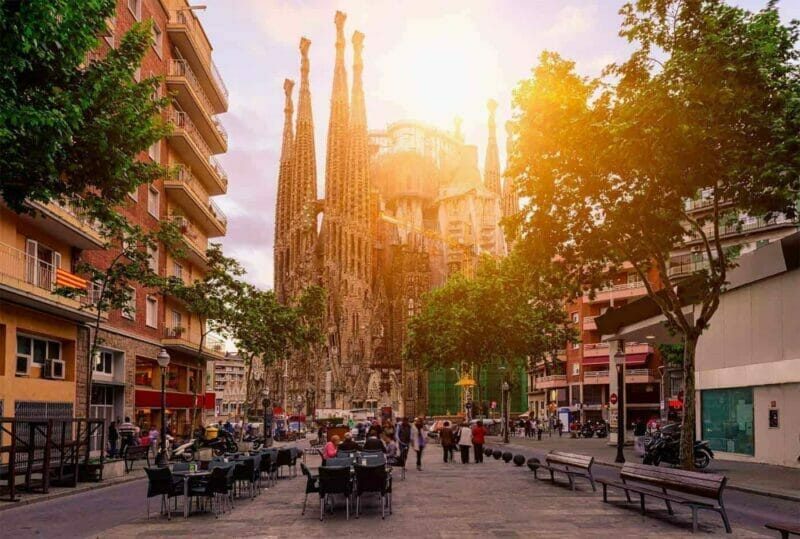 The Basílica de la Sagrada Família Barcelona