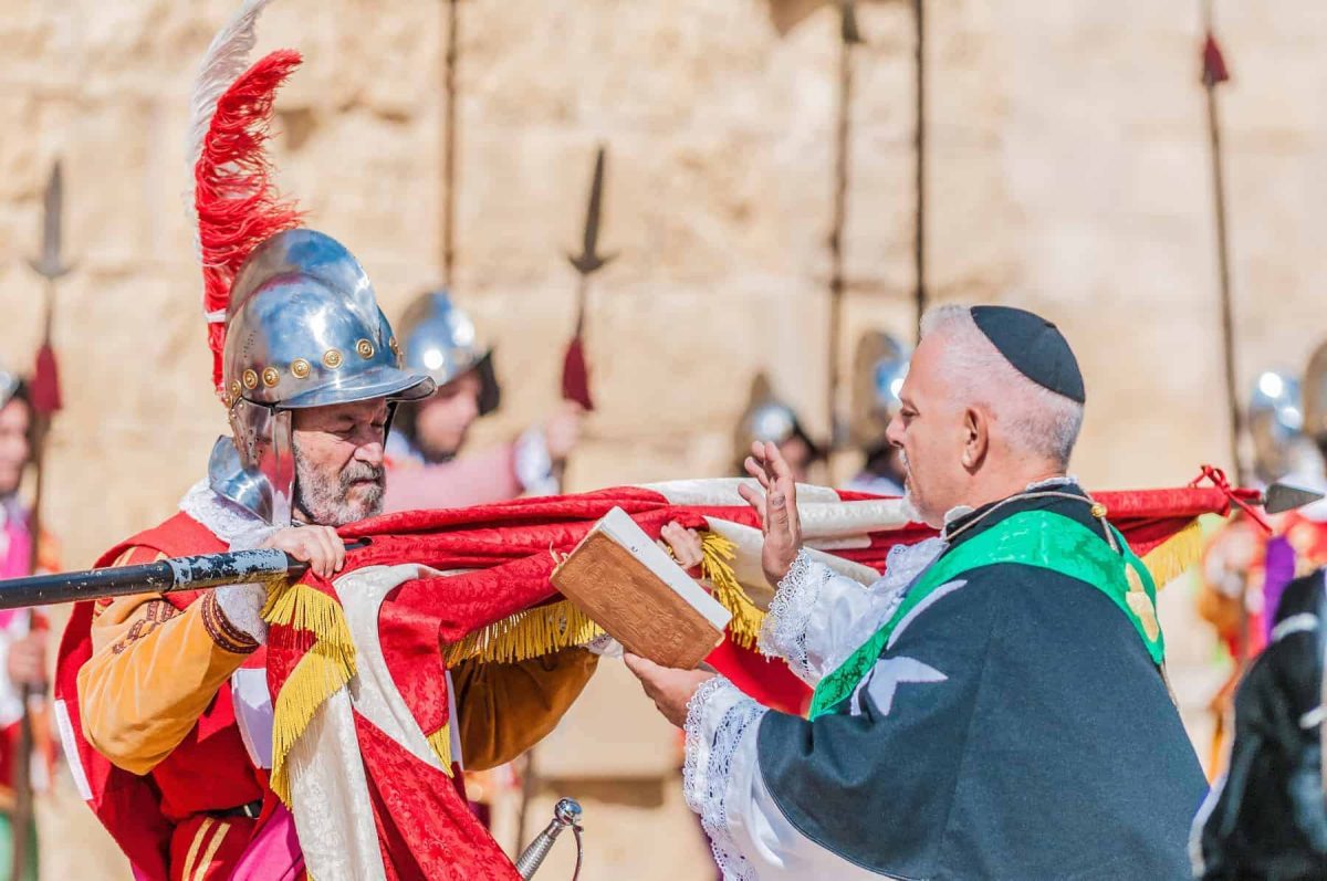 Living in Malta: In Guardia re-enacting the inspection of the fort and its garrison by the Grand Bailiff of the Order of the Knights of St. John in Malta