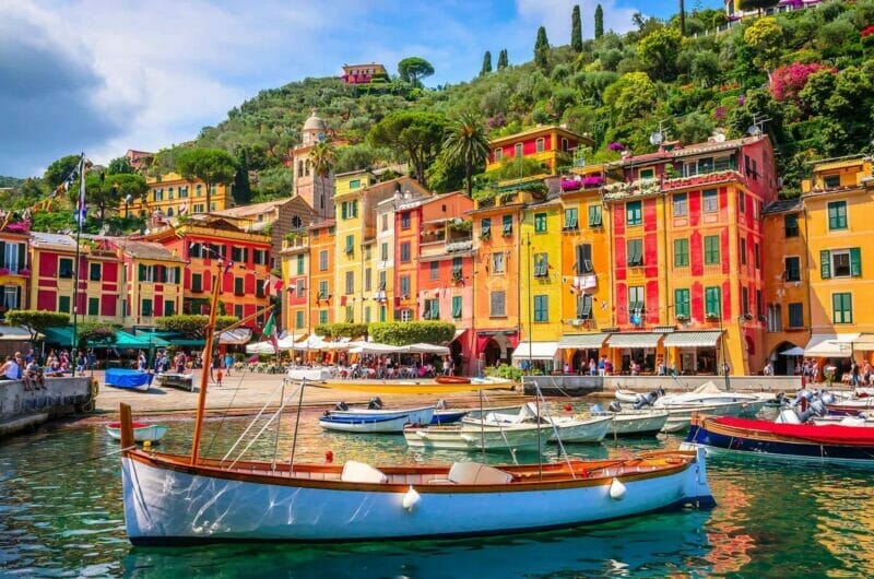 Colorful marina in Portofino  Liguria