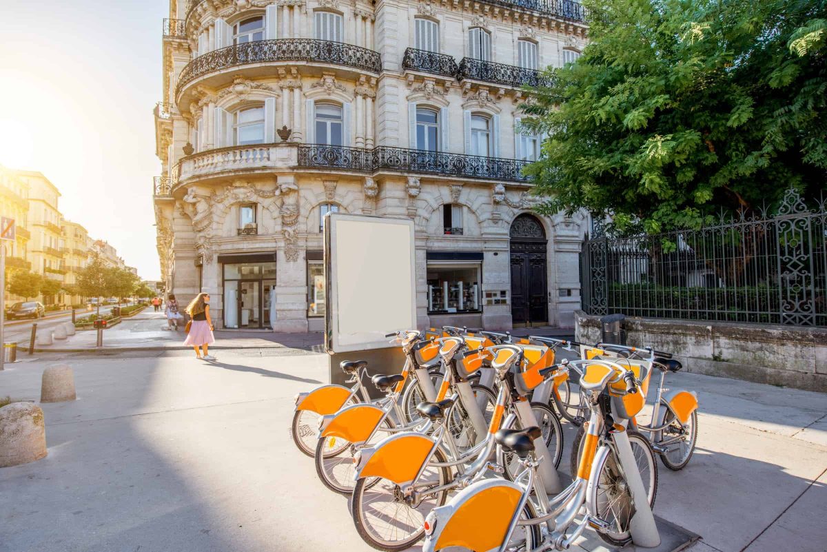 Montpellier boasts 158 km of bike paths.