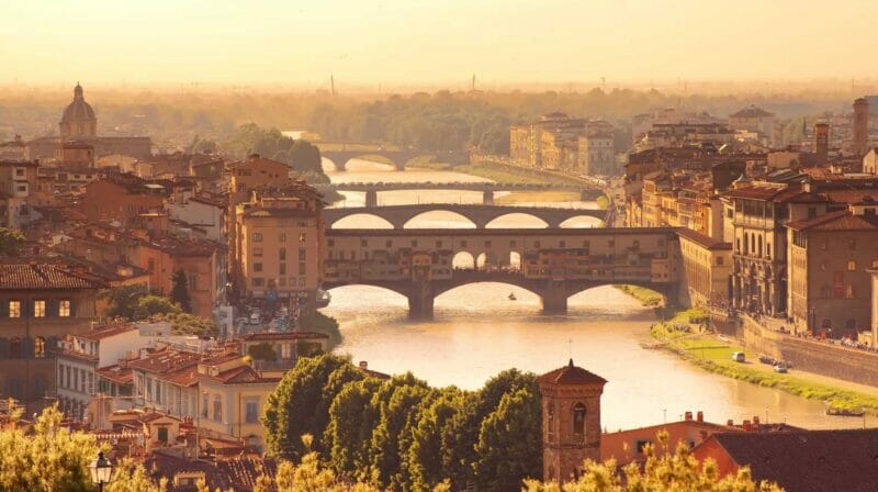 The historic Ponte Vecchio in Florence