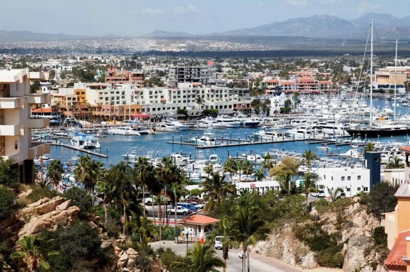 Marina and downtown in Cabo San Lucas