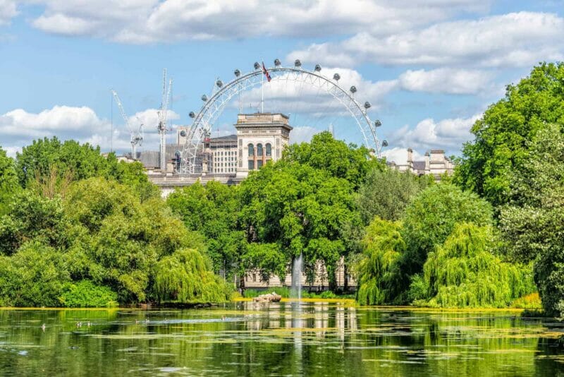 St James Park, the oldest of the Royal parks in London