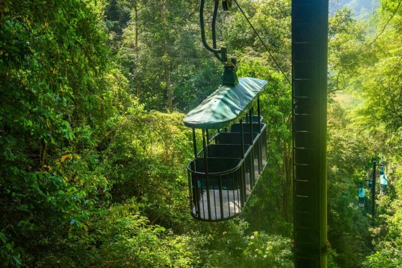 Take a cable car ride through the jungles near Jaco.