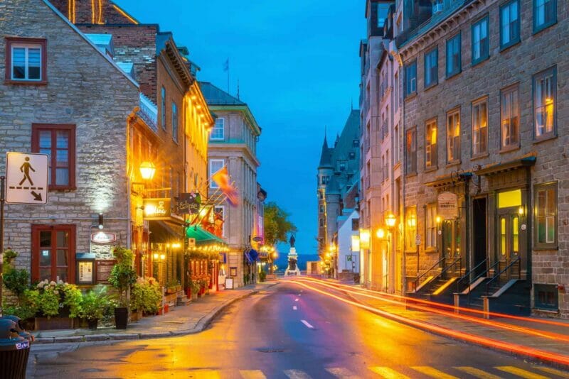 Best places to live in Canada - Old town area in Quebec City.