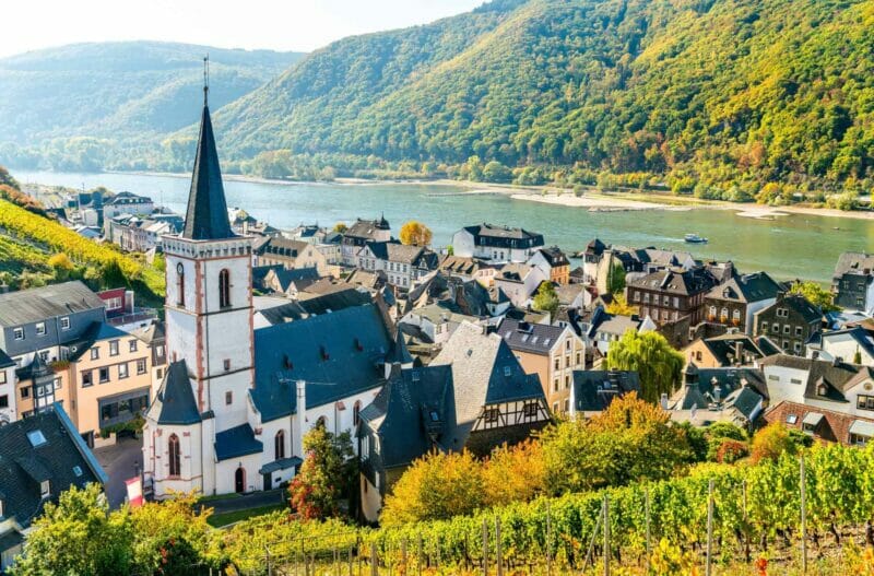 Assmannshausen, the Upper Middle Rhine Valley in Germany