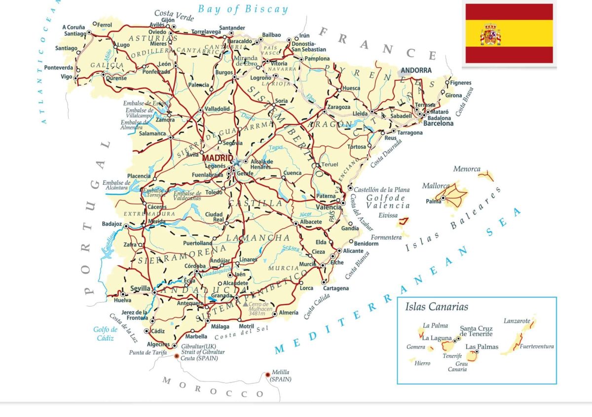 Spanish costas map