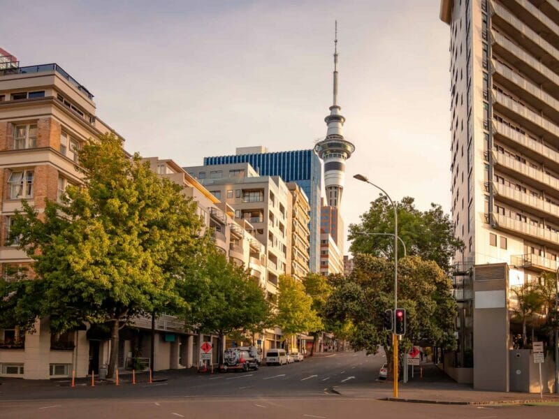 Auckland city street view 