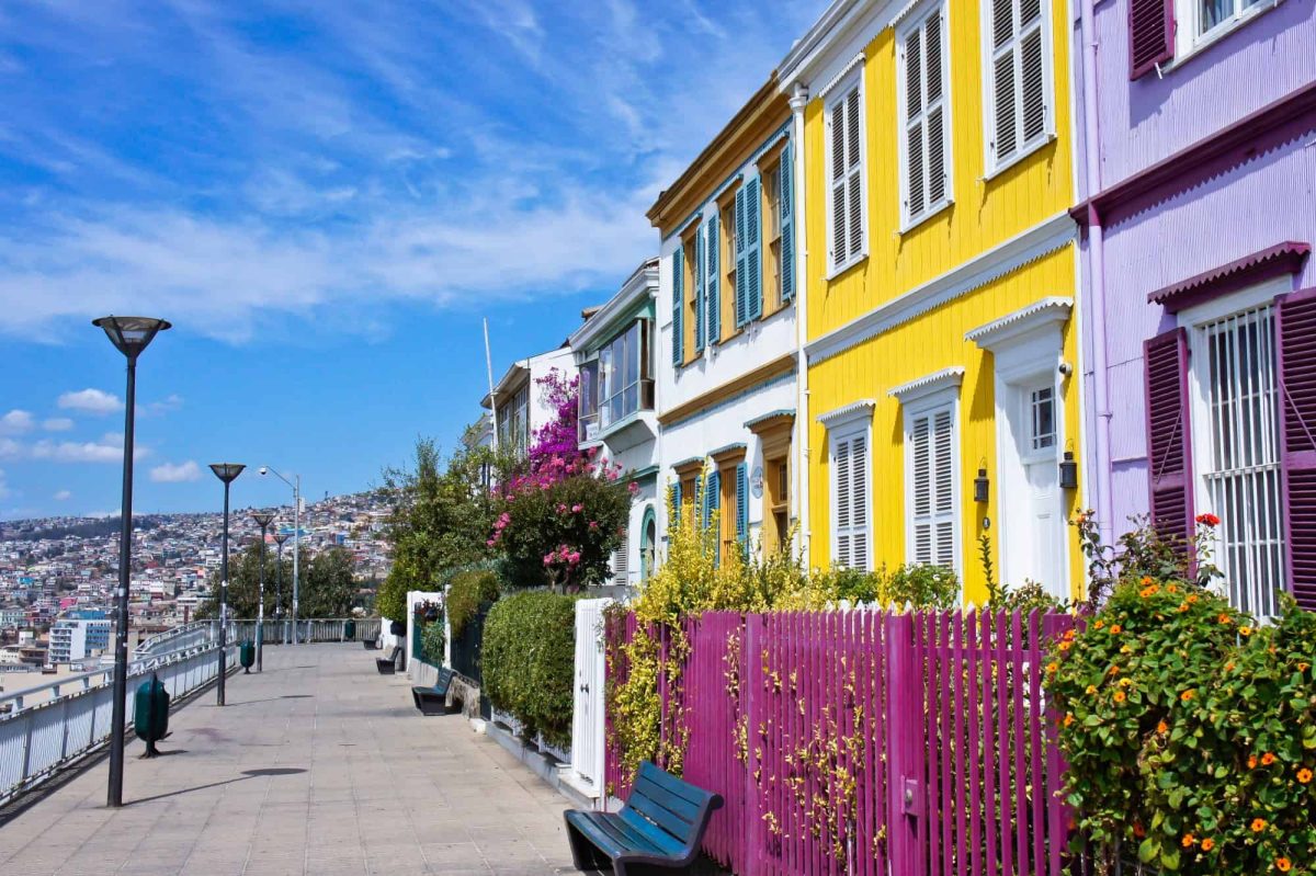Colorful Valparaiso street