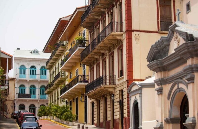 Panama City, the Old Town Casco Viejo