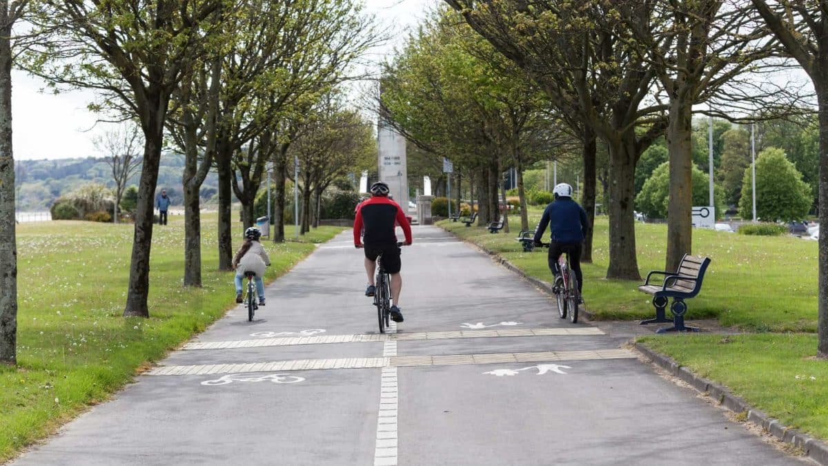 Best areas to live in Swansea - cycling along the Swansea bay