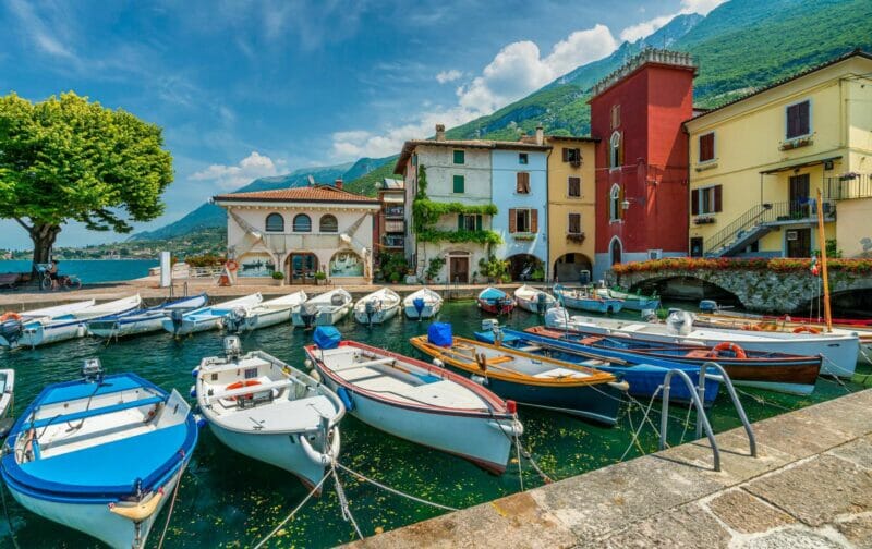 Cassone di Malcesine, a beautiful village on Lake Garda, Veneto
