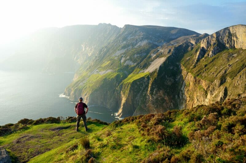 Slieve League, a mountain on the Atlantic coast of County Donegal.