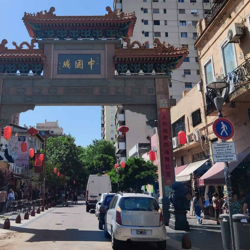 China Town in Belgrano, Buenos Aires, on a sunny day. 