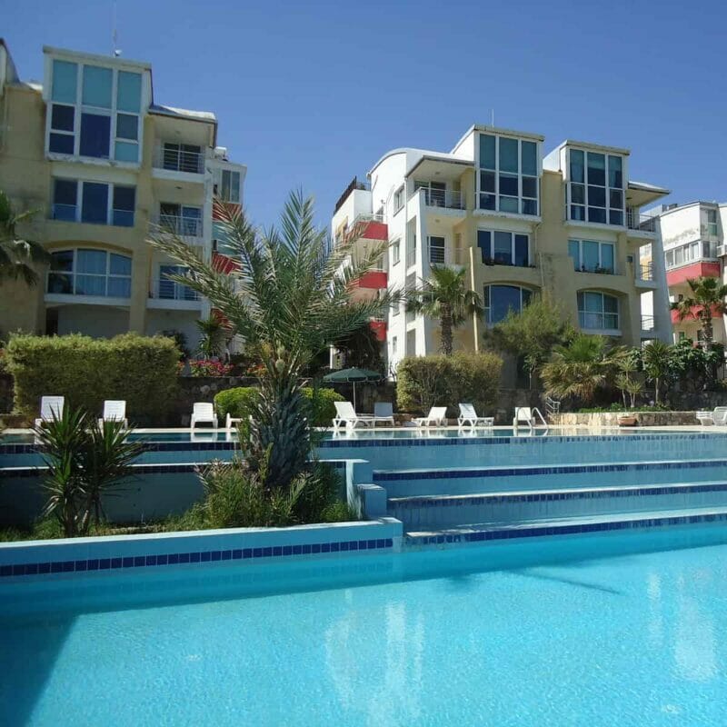 Penthouse is located on the seafront in central Kyrenia.
