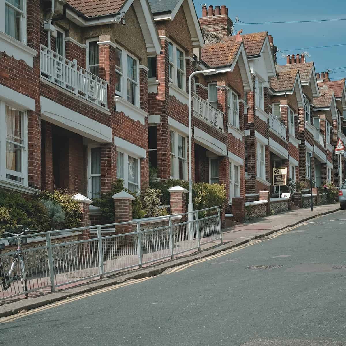 A residential street in Brighton
