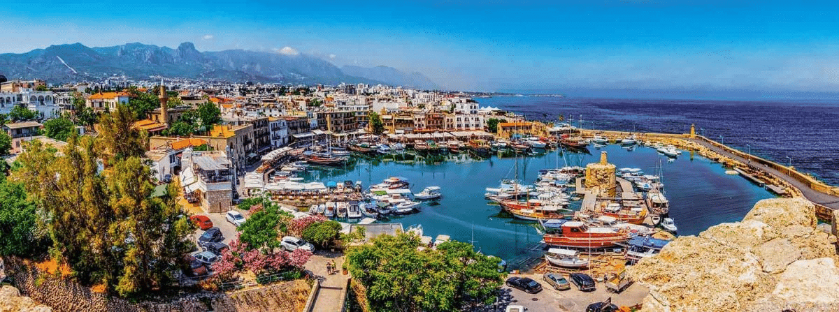 Kyrenia Harbor - view from above. 